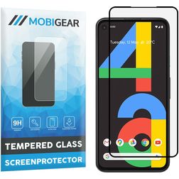 Mobigear Premium Google Pixel 4a Szkło hartowane Ochrona ekranu - Kompatybilna z etui - Czarny