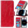 Mobigear Basic iPhone 14 Pro Cover a libro portafoglio - Rosso