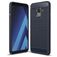 Mobigear Brushed Slim Samsung Galaxy A8 (2018) TPU flexible Carcasa - Azul marino