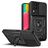 Mobigear Armor Ring Cam Slide Samsung Galaxy M53 Hardcase Back cover Antiurto con anello - Nero