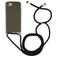 Mobigear Lanyard iPhone 8 TPU flexível Capa com cordão - Verde
