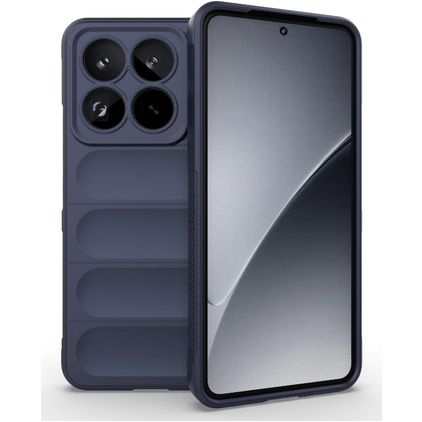 Mobigear Bumpy Xiaomi 15 Pro TPU flexível Capa traseira - Azul escuro