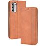 Mobigear Sensation Motorola Moto G82 Pungetui med Seddelrum - Brun