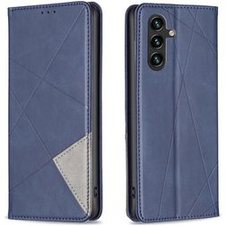 Mobigear Rhombus Slim Samsung Galaxy S25 FE Funda tipo libro - Azul
