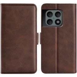 Mobigear Slim Magnet OnePlus 10 Pro Lompakkokotelo + Setelitasku - Ruskea