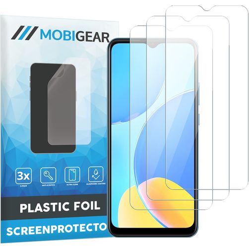 Mobigear OPPO A15 Skærmbeskytter Folie - Case Friendly (3-pak)