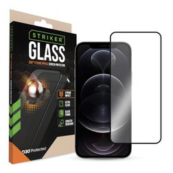 Striker Xtreme Impact iPhone 12 Pro Härdat glas Skärmskydd - Skalvänligt