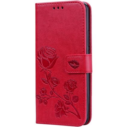 Mobigear Roses Huawei Mate 20 Pro Funda tipo libro Cartera - Rojo
