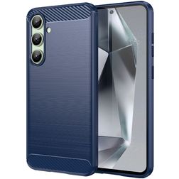 Mobigear Brushed Slim Samsung Galaxy S24 FE TPU flexible Carcasa - Azul