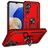 Mobigear Armor ring Samsung Galaxy A16 Hard Case Back cover Shockproof with Ring Holder - Red