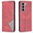 Mobigear Rhombus Slim Motorola Moto G200 5G Plånboksfodral - Röd