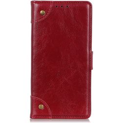 Mobigear Ranch Huawei P40 Lite E Plånboksfodral med sedelfack - Vinröd
