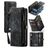 CaseMe 008 Samsung Galaxy A52s 5G Cover Aftageligt 2-i-1-pungetui med Seddelrum - Sort