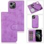Mobigear Wallet iPhone 15 Etui z klapką 2w1 z odpinanymi pleckami typu portfel - Fioletowy