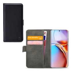 Mobilize Classic Gelly Wallet Motorola Edge 40 Pro Lompakkokotelo + Setelitasku - Musta