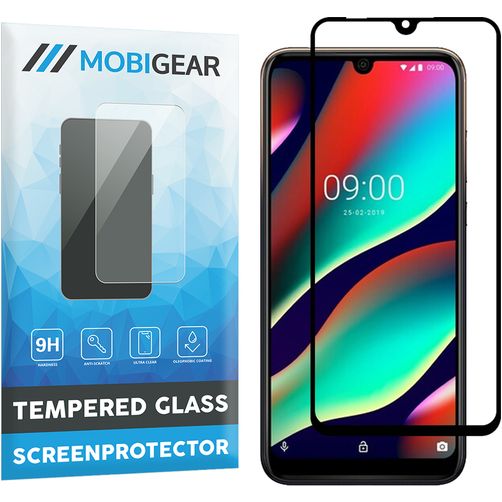 Mobigear Premium Wiko View 3 Pro Vidro temperado Película de ecrã - Compatível com capas - Preto
