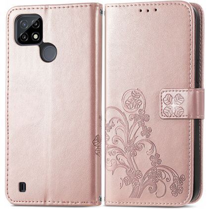 Mobigear Clover Realme C25Y Wallet case - Rose Gold