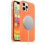 Mobigear Rubber Touch iPhone 12 Silikon MagSafe Skal - Orange
