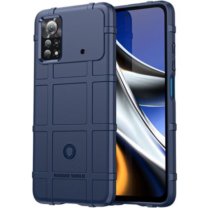 Mobigear Rugged Shield POCO X4 Pro 5G Flexibel TPU Skal Stötsäkert - Blå