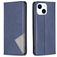 Mobigear Rhombus Slim iPhone 15 Plånboksfodral - Blå