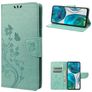 Mobigear Flowers Motorola Moto G52 Wallet case - Green