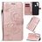 Mobigear Butterfly Bookcase Case Rose Gold Motorola Moto G8 Power