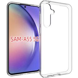 Mobigear Basics Clear Samsung Galaxy A55 Elastyczne TPU Etui plecki - Przezroczysty