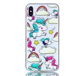 Mobigear Design iPhone XS Max Elastyczne TPU Etui plecki - Unicorn