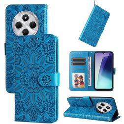 Mobigear Sunflower Xiaomi Redmi 14C Lompakkokotelo + Setelitasku - Sininen