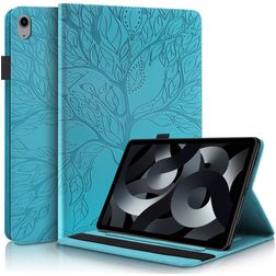 Mobigear Tree iPad 10 (2022) Wallet case + Stylus Holder - Blue