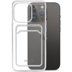 Mobilize Gelly Card Transparente iPhone 14 Pro TPU flexível Capa traseira com porta-cartões - Transparente