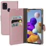 Mobiparts Saffiano Wallet Samsung Galaxy A21s Cover a libro portafoglio - Rosa