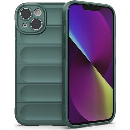 Mobigear Bumpy iPhone 14 TPU flexível Capa traseira - Verde