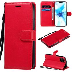 Mobigear Premium iPhone 12 Wallet case - Red