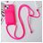 Mobigear Lanyard Card iPhone 15 Plus Silicone Capa com cordão e porta-cartões - Rosa