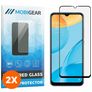 Mobigear Premium OPPO A15 Vidro temperado Película de ecrã - Compatível com capas - Preto (Pack de 2)