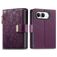Mobigear Flowers iPhone Duo Cover a libro portafoglio - Viola
