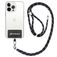 Mobigear Lanyard Universel justerbar mobilsnor - Sort / Guld