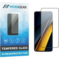 Mobigear Premium POCO X6 Pro Glas Skærmbeskytter - Case Friendly - Sort