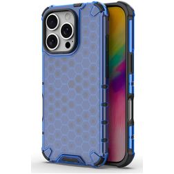 Mobigear Honeycomb iPhone 16 Pro Funda Plástico rígido Carcasa Antigolpes - Azul