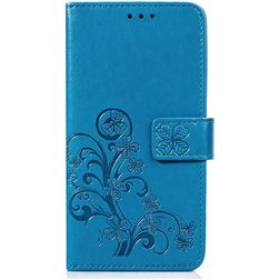 Mobigear Clover OnePlus 6T Wallet case - Blue
