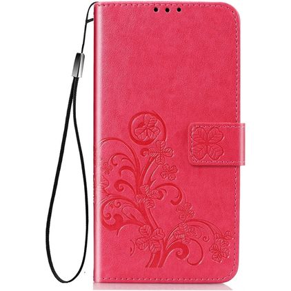Mobigear Clover Samsung Galaxy A21s Plånboksfodral med sedelfack - Rosa
