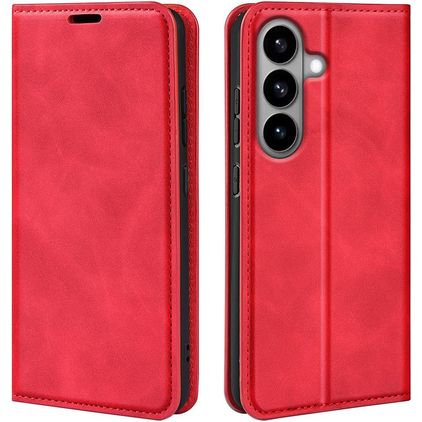 Mobigear Retro Slim Samsung Galaxy S26 Etui z klapką typu portfel - Czerwony
