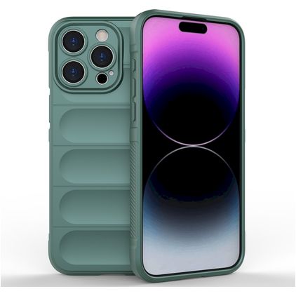 Mobigear Bumpy iPhone 15 Pro Max TPU flessibile Back cover - Verde