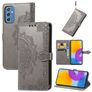 Mobigear Mandala Samsung Galaxy M52 Wallet case - Grey