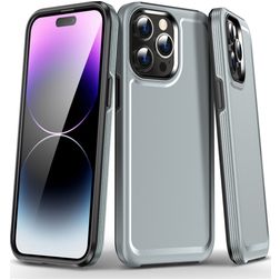 Mobigear Slim Armor iPhone 15 Pro Max Fodral Hårdplast Skal Stötsäkert - Grå