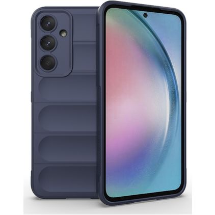 Mobigear Bumpy Samsung Galaxy A55 Flexible TPU Back cover - Dark Blue