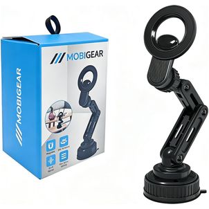 Mobigear MagSafe Car mount Suction Cup / Dashboard Magnetic Universal - Black