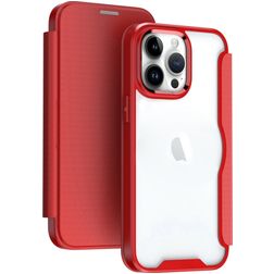 Mobigear Smart Fit iPhone 15 Pro Max Kova Lompakkokotelo - Punainen