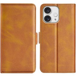 Mobigear Slim Magnet iPhone 16 Pro Max Plånboksfodral med sedelfack - Konjak
